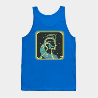 Capricorn 70s style art Tank Top